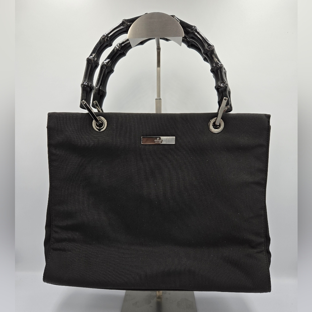 Gucci Black Bamboo Bag